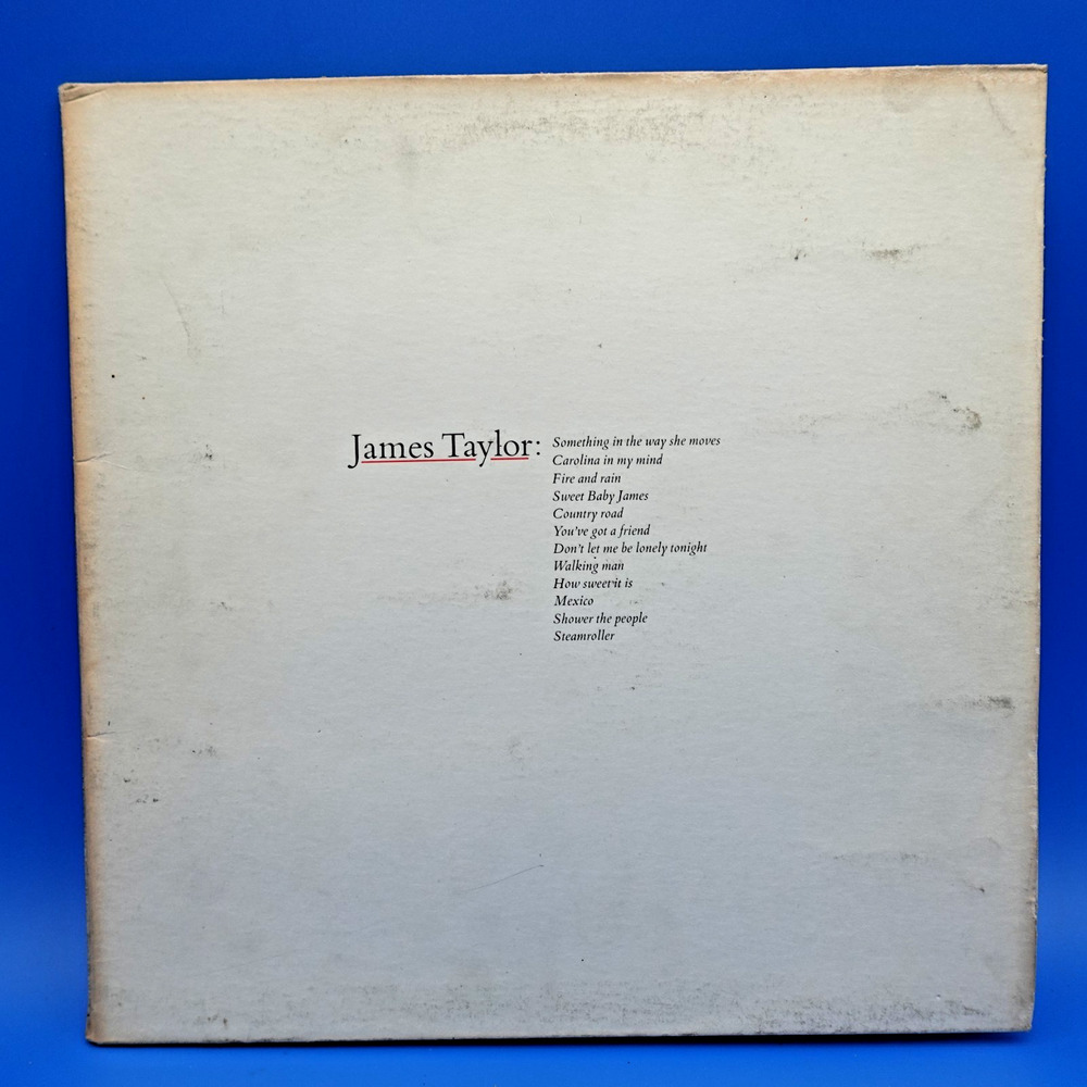 James Taylor Greatest Hits Vinyl LP WB BSK 3113 Fire & Rain Carolina in My Mind